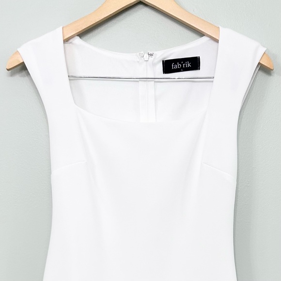 Fab’rik While Sheath Dress with Ruffle Trim at Bottom Size S - Picture 2 of 8